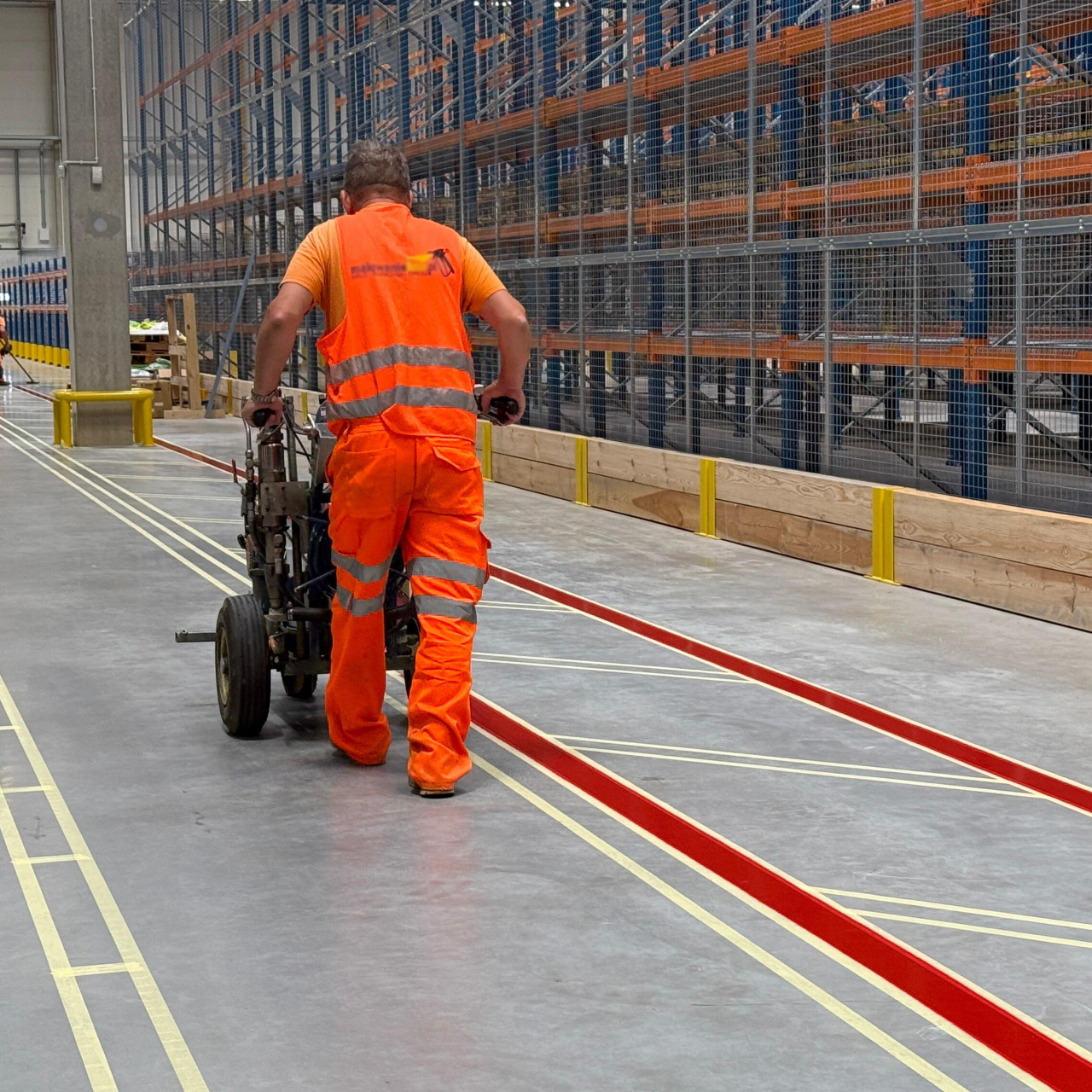 komunikacja pozioma BHP w centrum logistycznym Auto Partner